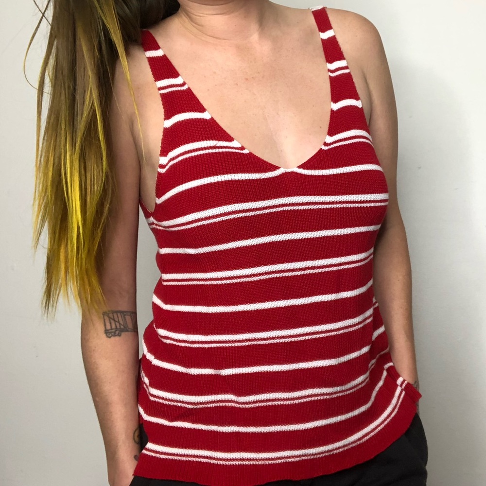Striped Sweater Tank